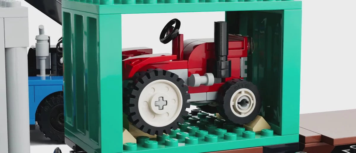 LEGO City Harbor Freight Train with Crane & Truck 60509
