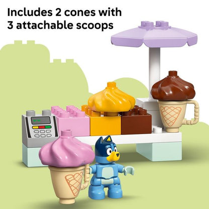 LEGO DUPLO Bluey Ice Cream Trip with Bluey Building Set 10458