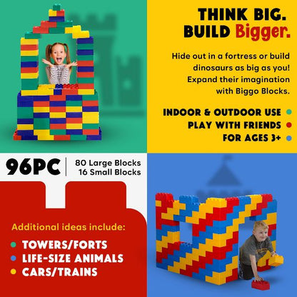 Jumbo Building Biggo Blocks 96 PC - Standard Set