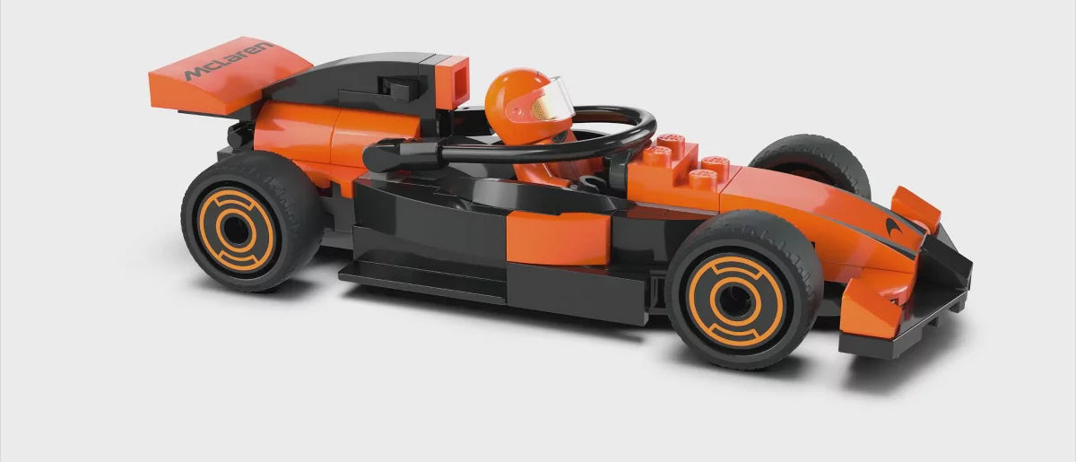 LEGO City F1 Driver with McLaren Race Car Model Racing Playset 60442