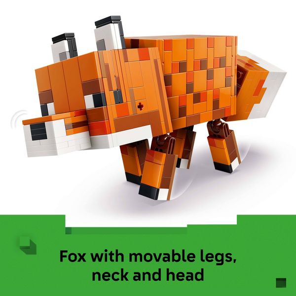 LEGO Minecraft The Fox Building Toy for Kids 21588