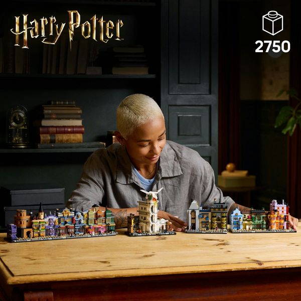 LEGO Harry Potter Diagon Alley Wizarding Shops Collectible Building Set 76444