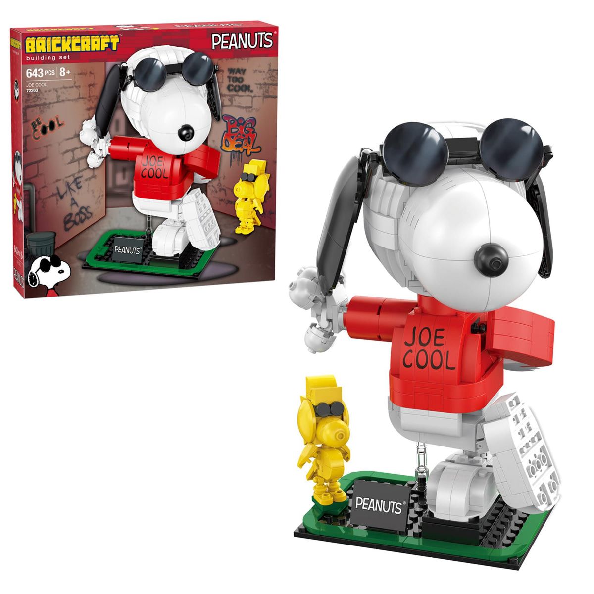 Brickcraft Peanuts Joe Cool 643-Piece Building Set