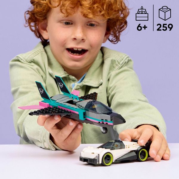LEGO City Jet vs. Car Building Toys for Kids 60489