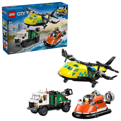 LEGO City Airplane, Service Truck & Hovercraft Remix 60505