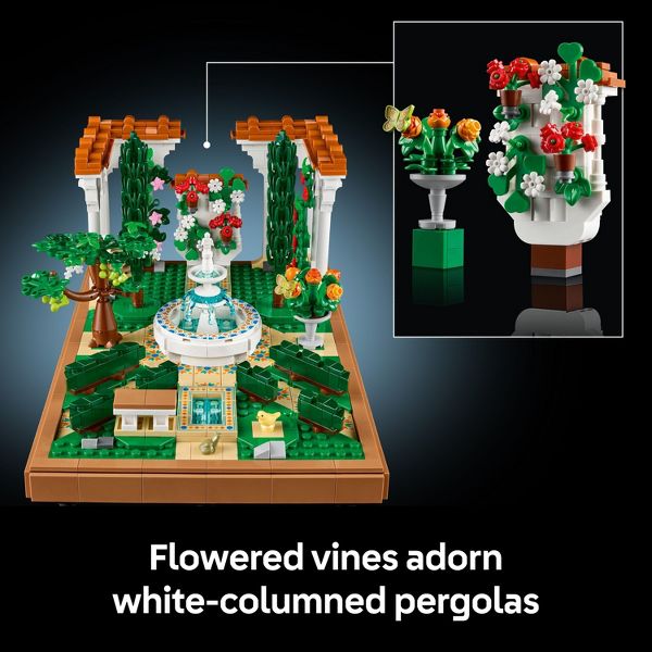LEGO Icons Fountain Garden Building Set, DIY Kit for Adults 10359