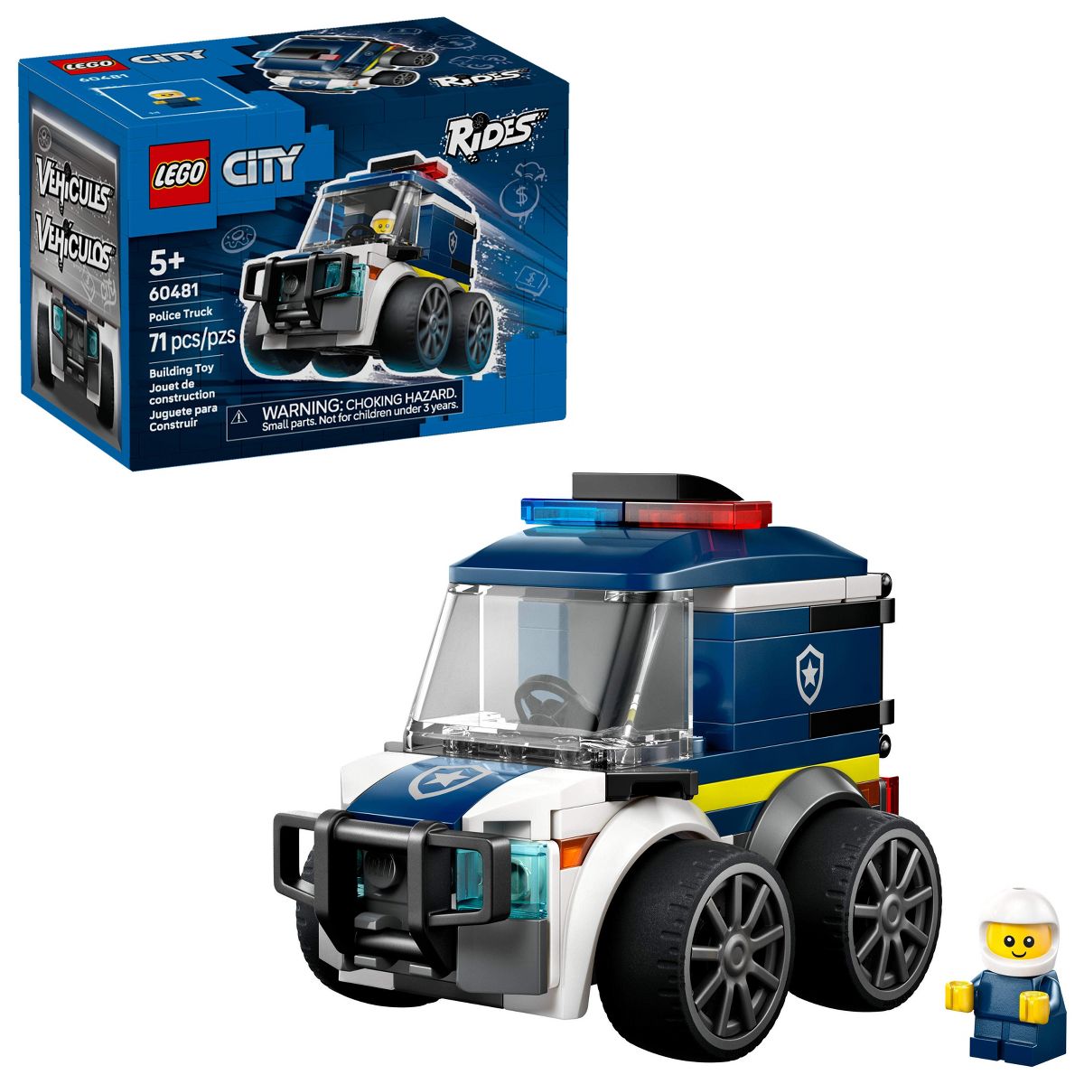LEGO City Rides – Police Truck Building Toy 60481