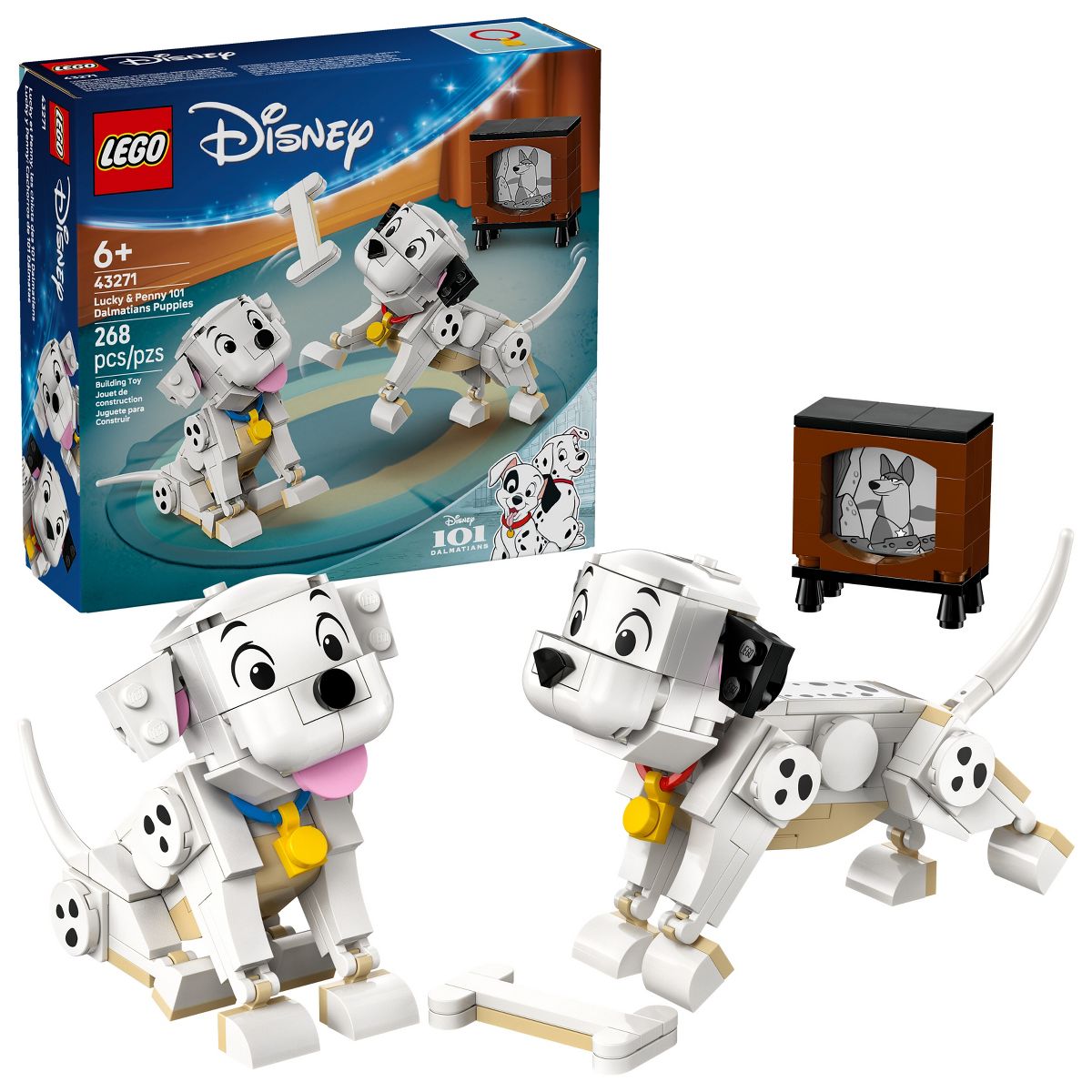 LEGO Disney Lucky & Penny 101 Dalmatians Puppies 43271