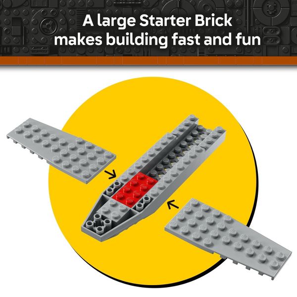 LEGO Star Wars The Mandalorian Mando and Grogu's N-1 Starfighter Toddler Building Toy 75410
