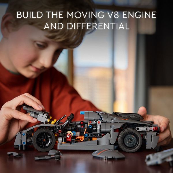 LEGO Technic Koenigsegg Jesko Absolut Gray Hypercar Sport Car Building Toy 42173