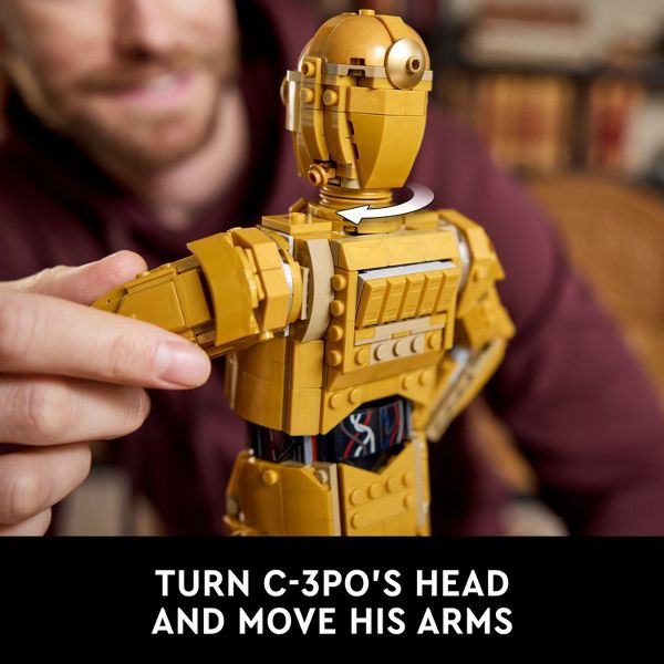 LEGO Star Wars C-3PO Buildable Droid Figure for Build and Display 75398