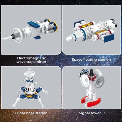 Contixo BK07 Space Station STEM Building Block Set, 12-in-1 Aerospace Exploration Kit, 573 PCS Creative Learning Construction Toy for Kids Ages 6-12