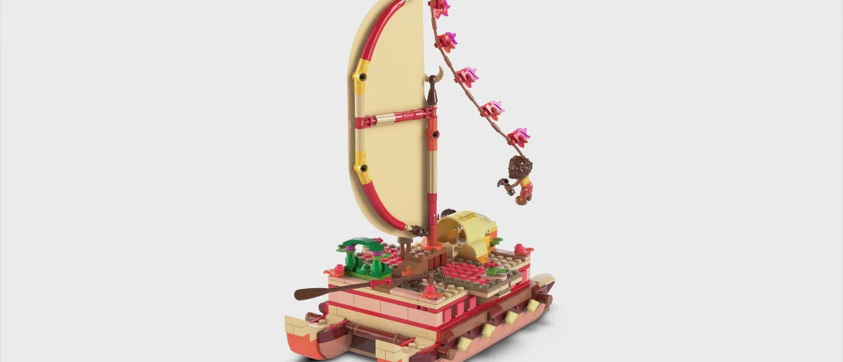 LEGO Disney Moana’s Adventure Canoe Fantasy Toy Boat Building Set 43270