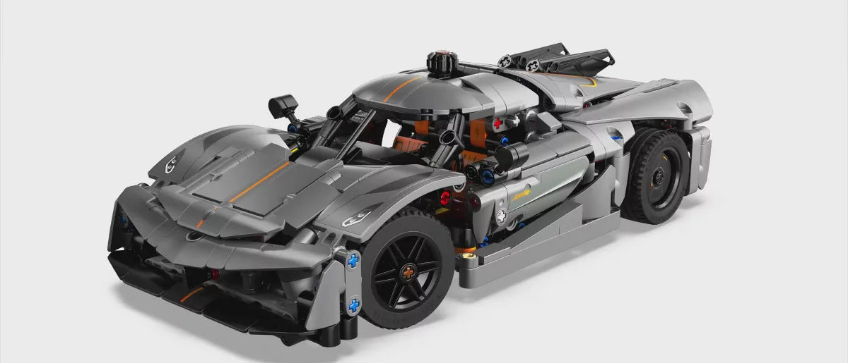 LEGO Technic Koenigsegg Jesko Absolut Gray Hypercar Sport Car Building Toy 42173