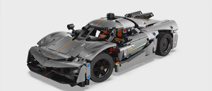 LEGO Technic Koenigsegg Jesko Absolut Gray Hypercar Sport Car Building Toy 42173