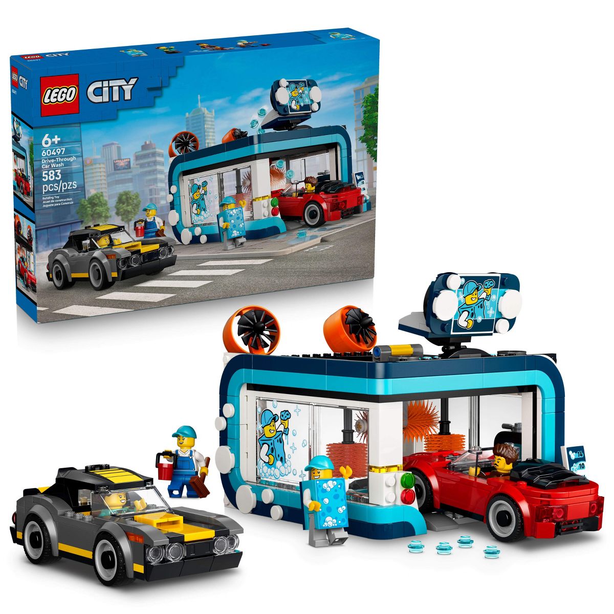 LEGO City Drive-Through Car Wash Toy 60497
