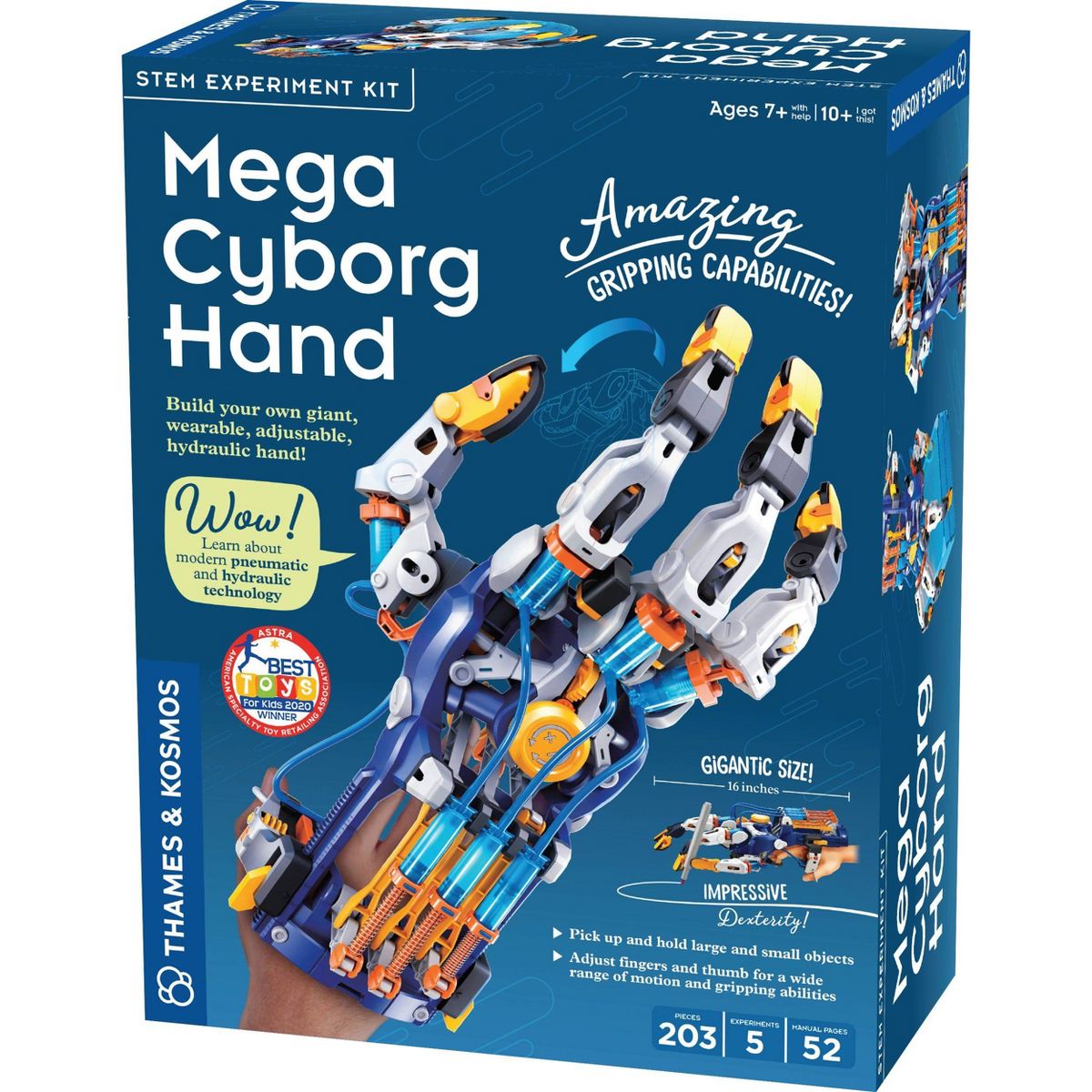 Thames & Kosmos Mega Cyborg Hand STEM Experiment Kit: Science Project For Grades 3-8