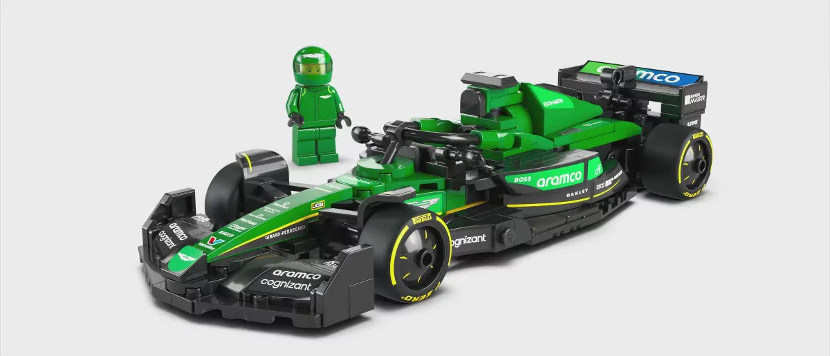 LEGO Speed Champions Aston Martin Aramco F1 AMR24 Race Car Building Toy 77245