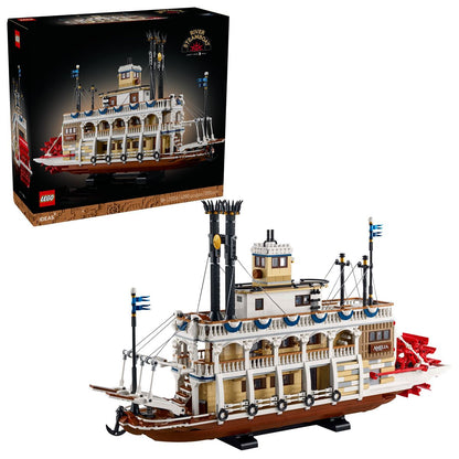 LEGO Ideas River Steamboat Building Set for Adults 21356
