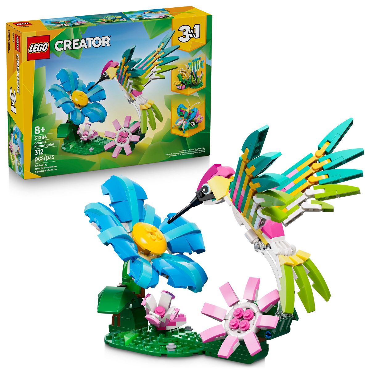 LEGO Creator 3 in1 Wild Animals: Colorful Hummingbird 31384