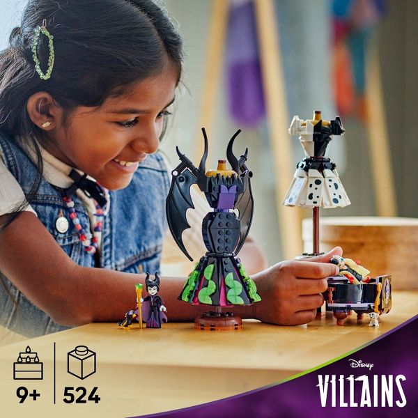 LEGO Disney Villains Maleficent's and Cruella De Vil's Dresses 43262