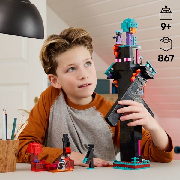 LEGO Minecraft The Enderman Tower Toy for Kids 21279